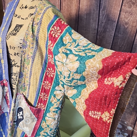 OOAK GRATEFUL DEAD KANTHA KIMONO SM-2X - Picture 9 of 10